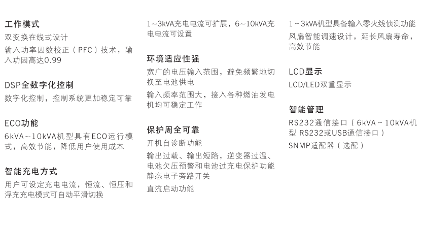 科士达YDC9100系列UPS特点