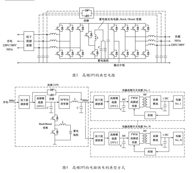 高频UPS电源电路示意图